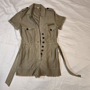 Free People Khaki Romper